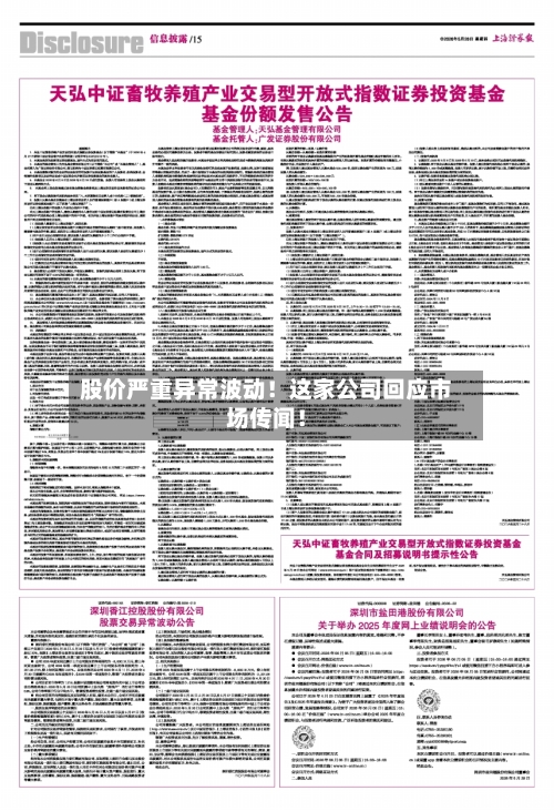 股价严重异常波动！这家公司回应市场传闻！-第2张图片