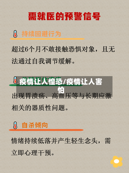 疫情让人惶恐/疫情让人害怕