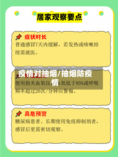 疫情对抽烟/抽烟防疫情