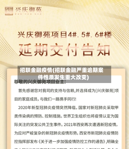 招联金融疫情(招联金融严重逾期案件性质发生重大改变)