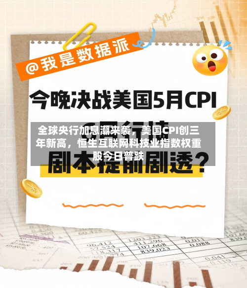 全球央行加息潮来袭，美国CPI创三年新高，恒生互联网科技业指数权重股今日普跌