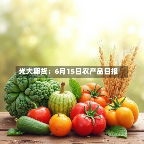 光大期货：6月15日农产品日报-第3张图片
