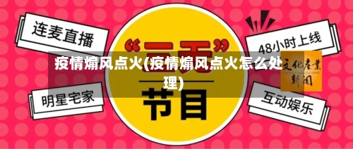 疫情煽风点火(疫情煽风点火怎么处理)