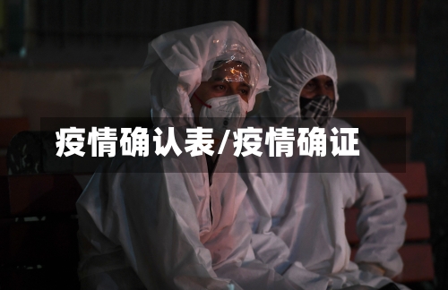 疫情确认表/疫情确证