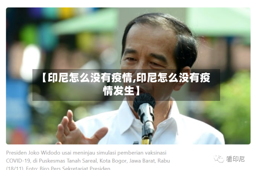 【印尼怎么没有疫情,印尼怎么没有疫情发生】