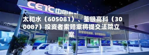太和水（605081）	、荃银高科（300087）投资者索赔案将提交法院立案-第2张图片