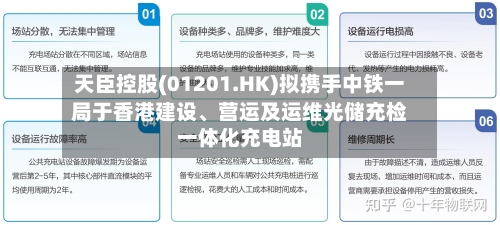 天臣控股(01201.HK)拟携手中铁一局于香港建设、营运及运维光储充检一体化充电站-第2张图片