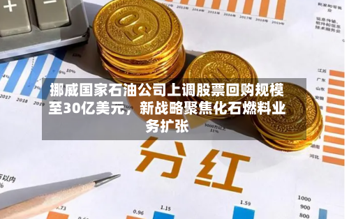 挪威国家石油公司上调股票回购规模至30亿美元，新战略聚焦化石燃料业务扩张