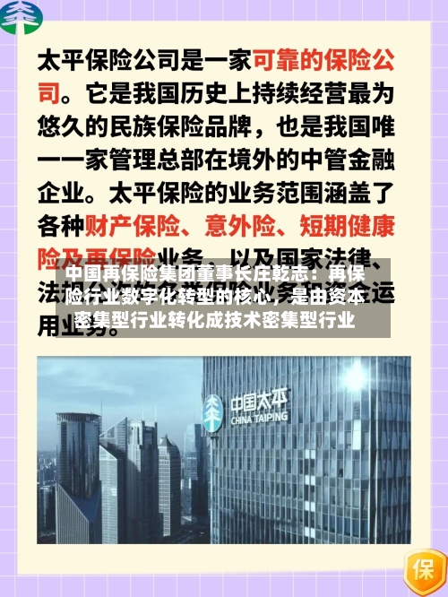 中国再保险集团董事长庄乾志：再保险行业数字化转型的核心，是由资本密集型行业转化成技术密集型行业-第3张图片
