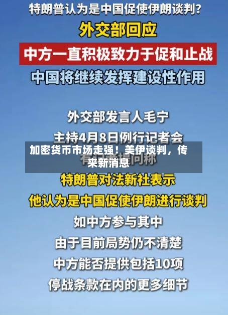 加密货币市场走强！美伊谈判	，传来新消息-第3张图片