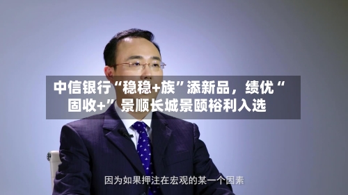 中信银行“稳稳+族”添新品	，绩优“固收+” 景顺长城景颐裕利入选-第2张图片