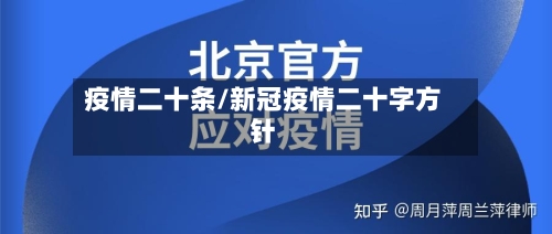 疫情二十条/新冠疫情二十字方针-第2张图片