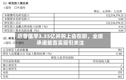 迈普医学3.35亿并购上会在即，业绩承诺能否实现引关注-第2张图片