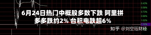 6月24日热门中概股多数下跌 阿里拼多多跌约2% 台积电跌超6%-第2张图片
