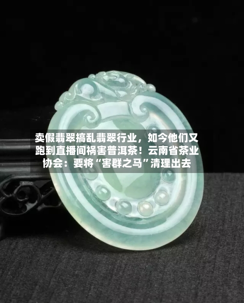 卖假翡翠搞乱翡翠行业，如今他们又跑到直播间祸害普洱茶！云南省茶业协会：要将“害群之马”清理出去-第2张图片
