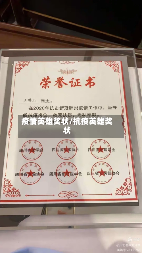 疫情英雄奖状/抗疫英雄奖状-第2张图片