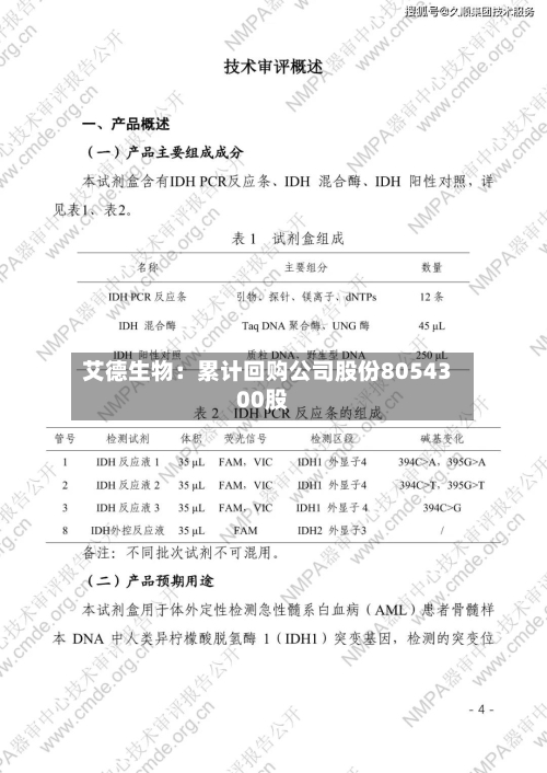 艾德生物:累计回购公司股份8054300股-第2张图片