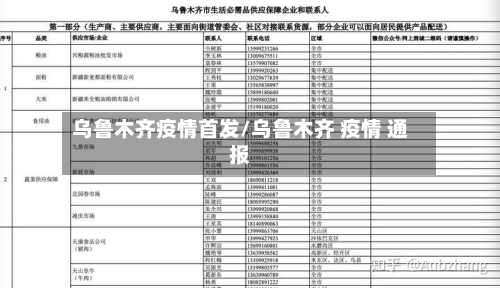 乌鲁木齐疫情首发/乌鲁木齐 疫情 通报-第3张图片