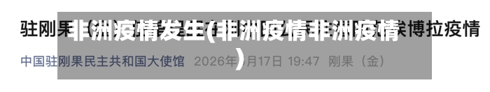 非洲疫情发生(非洲疫情非洲疫情)-第2张图片