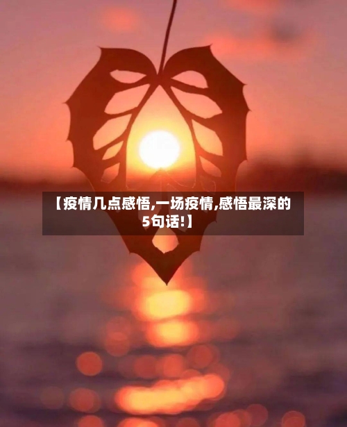 【疫情几点感悟,一场疫情,感悟最深的5句话!】