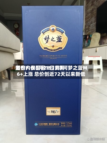 酒价内参6月28日费用发布：仅国窖1573洋河梦之蓝M6+上涨 总价创近72天以来新低