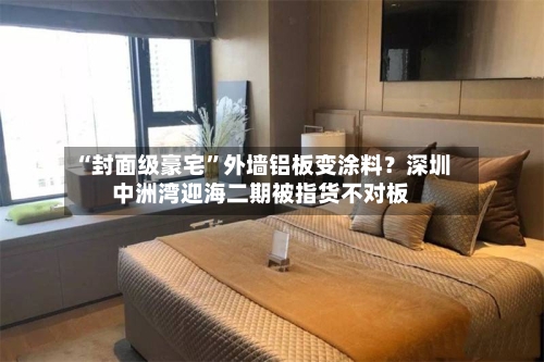 “封面级豪宅”外墙铝板变涂料？深圳中洲湾迎海二期被指货不对板-第2张图片