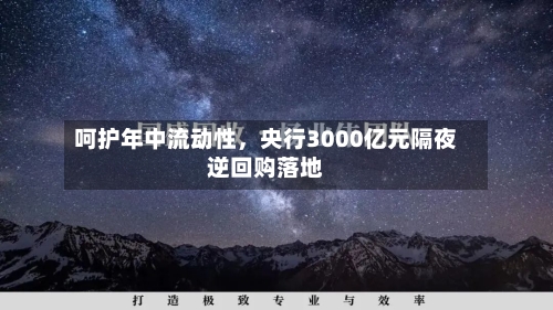 呵护年中流动性，央行3000亿元隔夜逆回购落地-第3张图片