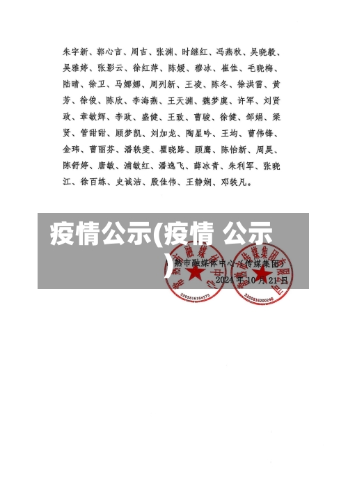 疫情公示(疫情 公示)-第2张图片