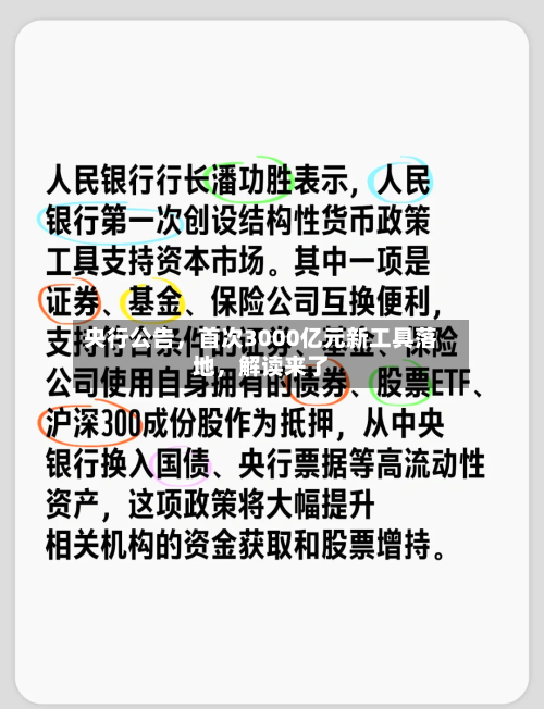 央行公告，首次3000亿元新工具落地，解读来了-第3张图片