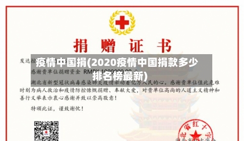 疫情中国捐(2020疫情中国捐款多少排名榜最新)