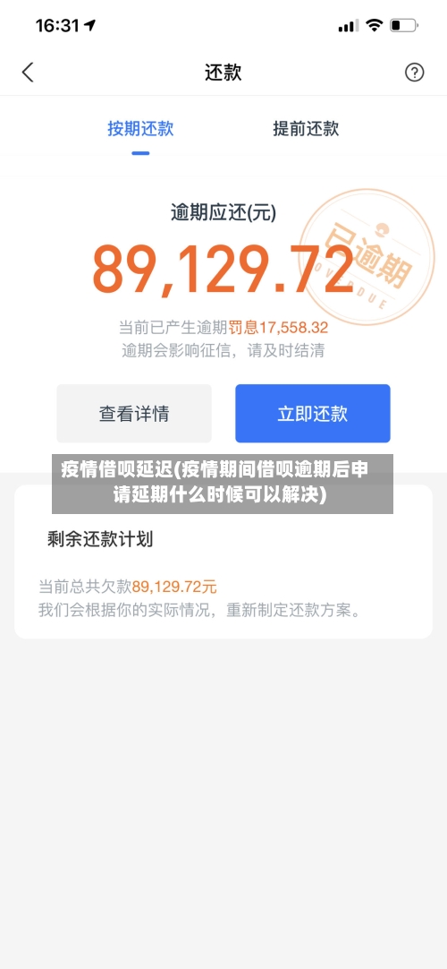 疫情借呗延迟(疫情期间借呗逾期后申请延期什么时候可以解决)-第2张图片