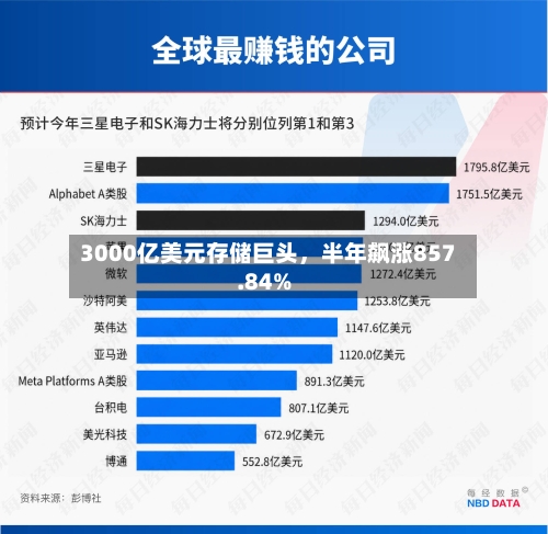 3000亿美元存储巨头	，半年飙涨857.84%-第2张图片