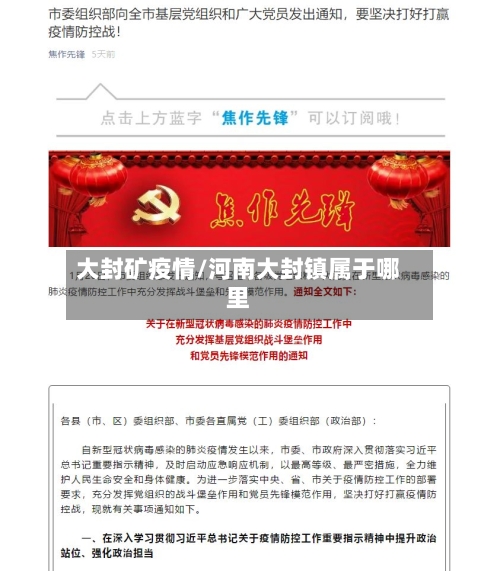 大封矿疫情/河南大封镇属于哪里-第2张图片