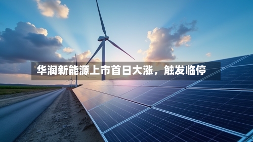 华润新能源上市首日大涨，触发临停-第2张图片
