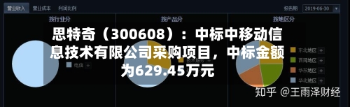 思特奇（300608）：中标中移动信息技术有限公司采购项目	，中标金额为629.45万元-第3张图片