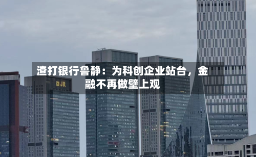 渣打银行鲁静：为科创企业站台，金融不再做壁上观-第2张图片