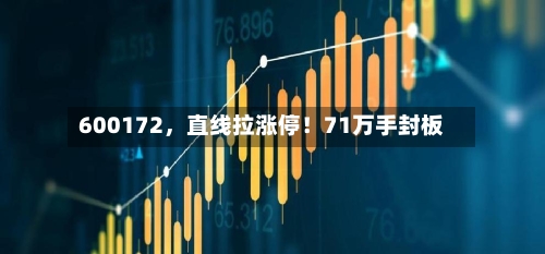 600172，直线拉涨停！71万手封板-第2张图片