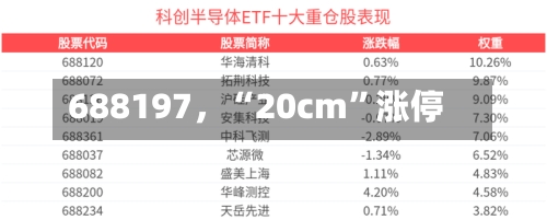 688197	，“20cm”涨停-第2张图片