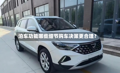 泊车功能哪些细节购车决策更合理?-第3张图片