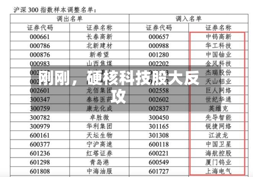 刚刚，硬核科技股大反攻