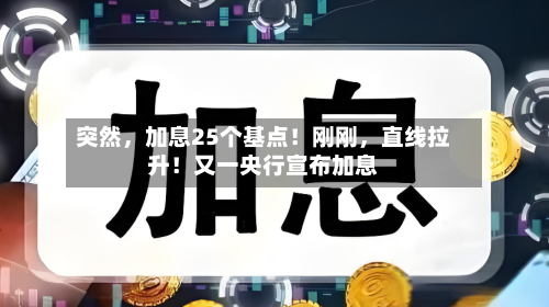 突然，加息25个基点！刚刚	，直线拉升！又一央行宣布加息-第3张图片