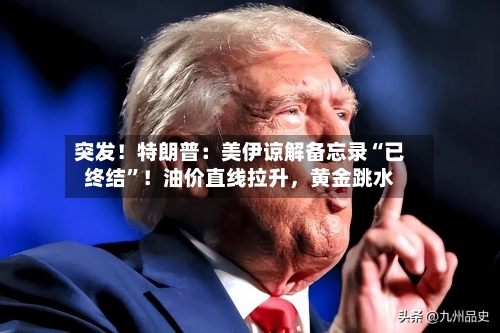 突发！特朗普：美伊谅解备忘录“已终结”！油价直线拉升，黄金跳水-第2张图片