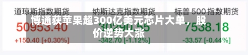 博通获苹果超300亿美元芯片大单，股价逆势大涨-第2张图片