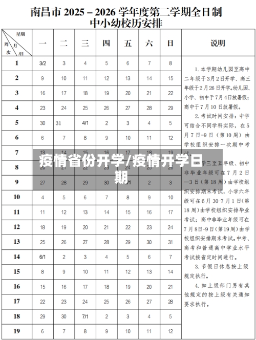 疫情省份开学/疫情开学日期-第3张图片