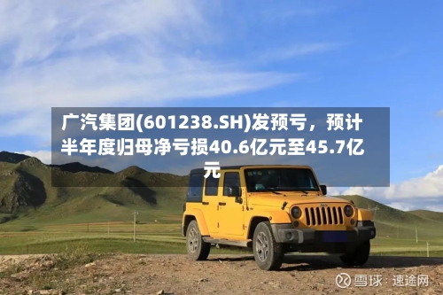 广汽集团(601238.SH)发预亏，预计半年度归母净亏损40.6亿元至45.7亿元-第2张图片