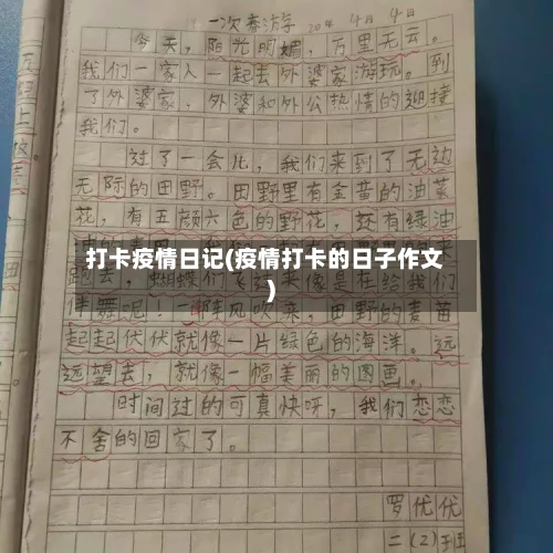 打卡疫情日记(疫情打卡的日子作文)-第2张图片