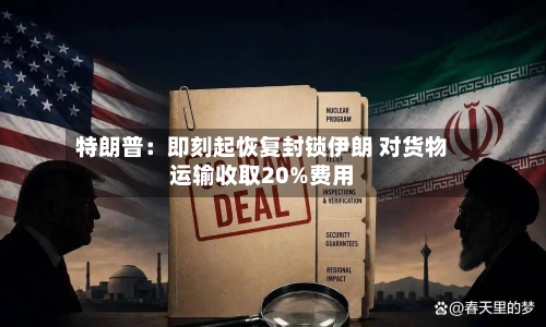 特朗普：即刻起恢复封锁伊朗 对货物运输收取20%费用-第2张图片