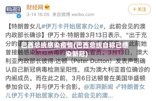 巴西总统感染疫情(巴西总统自称已感染新冠)-第2张图片
