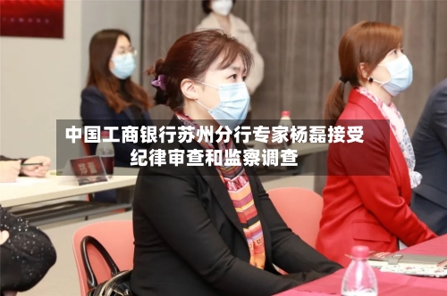 中国工商银行苏州分行专家杨磊接受纪律审查和监察调查