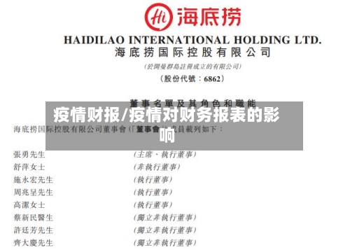 疫情财报/疫情对财务报表的影响-第2张图片